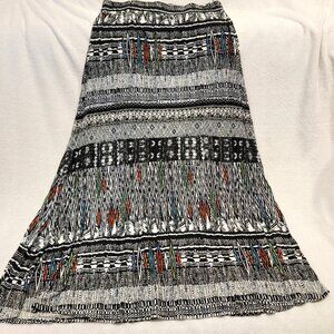 Colorful Elastic Waist A-line Skirt